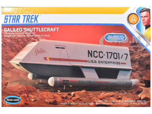 Skill 2 Model Kit Galileo Shuttlecraft Star Trek The Original Series 1966 1968 TV Series 1/32 Scale Model Polar Lights POL909