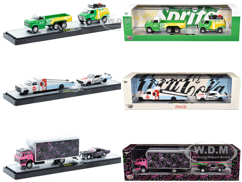 Auto Haulers Soda Set of 3 pieces Release 38 Limited Edition to 8000 pieces Worldwide 1/64 Diecast Models M2 Machines 56000-TW38