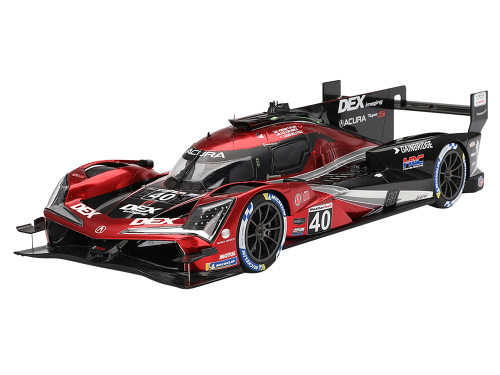 Acura ARX 06 GTP #40 Louis Deletraz Colton Herta Jordan Taylor Wayne Taylor Racing with Andretti Winner 12 Hours of Sebring 2024 1/18 Model Car Top Speed TS0592