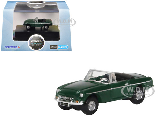 MG MGB Roadster RHD Right Hand Drive British Racing Green 1/148 (N) Scale Diecast Model Car Oxford Diecast NMGB003
