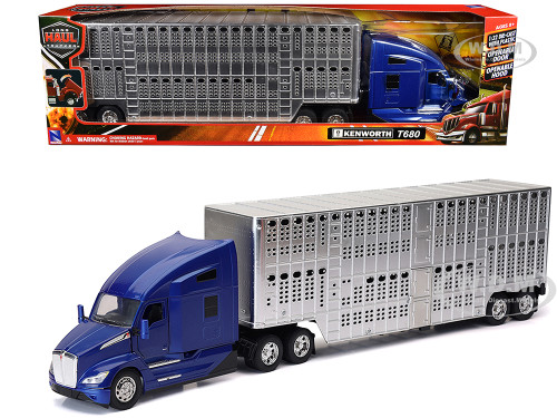 Kenworth T680 Truck White with Oil Tanker Trailer Chrome 