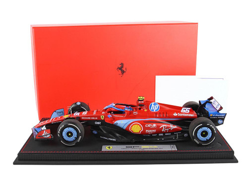 Ferrari SF 24 #55 Carlos Sainz Formula One F1 Miami GP 2024 Limited Edition to 96 pieces Worldwide 1/18 Diecast Model Car BBR BBR241855BDIE