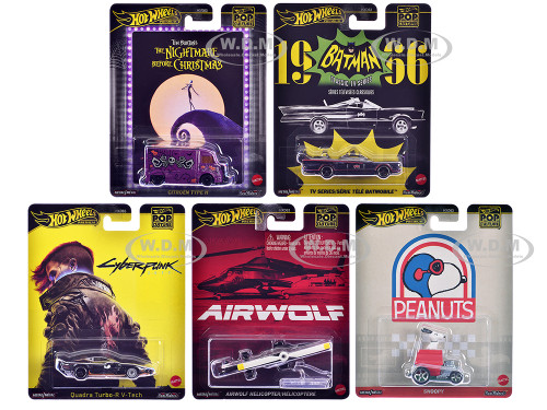 Pop Culture 2025 5 piece Set M Premium Series Diecast Model Cars Hot Wheels HXD63-956M