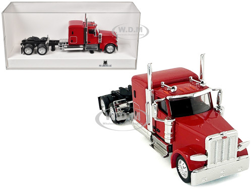 Peterbilt 589 Truck with 72 Inch Sleeper Red 1/87 (HO) Plastic Model Car HO Logistics HL-589084