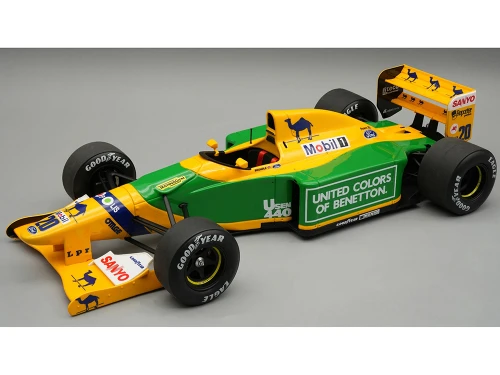 Benetton B192 #20 Martin Brundle 3rd Place Formula One F1 British GP 1992 Mythos Series with Display Case Limited Edition to 40 pieces Worldwide 1/18 Model Car Tecnomodel TM18-374B