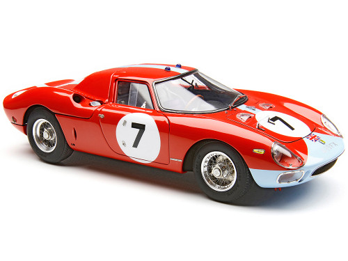 Ferrari 250 LM RHD Right Hand Drive #7 Graham Hill Jo Bonnier Winner 12 Hours of Reims 1964 Limited Edition to 1500 pieces Worldwide 1/18 Diecast Model Car CMC M-261