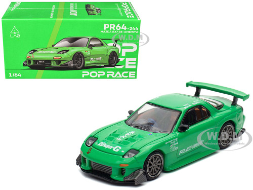 Mazda RX-7 RE-Amemiya RHD (Right Hand Drive) Blue with Graphics