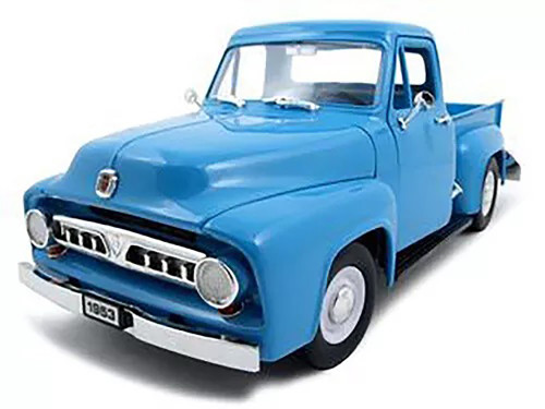 1953 Ford F-100 Pickup Light Blue 1/18 Diecast Car Road Signature 92148