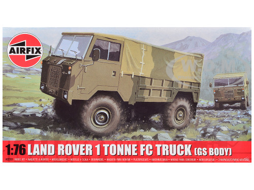Level 1 Model Kit Land Rover 1 Tonne FC Truck GS Body with 3 Scheme Options 1/76 Plastic Model Kit Airfix AIRA02331F