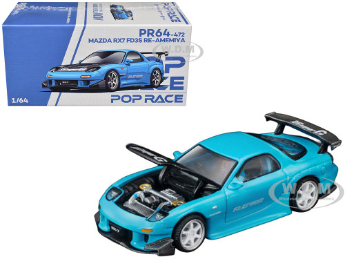 Mazda RX7 (FC3S) RE Amemiya RHD (Right Hand Drive) Light Blue with