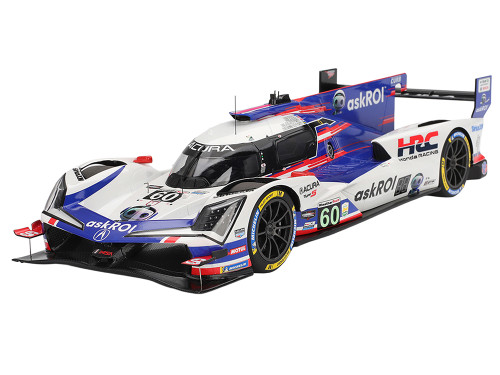 Acura ARX 06 GTP #60 Tom Blomqvist Colin Braun Scott Dixon Felix Rosenqvist Acura Meyer Shank Racing with Curb Agajanian 2nd Place IMSA 24 Hours of Daytona 2025 1/18 Model Car Top Speed TS0677