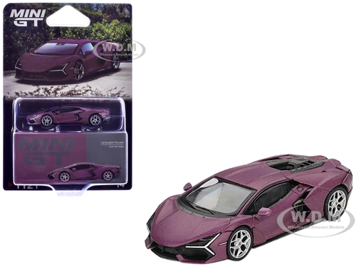 Lamborghini Revuelto Viola 30th Matt Purple Metallic Limited Edition 1/64 Diecast Model Car Mini GT MGT01121