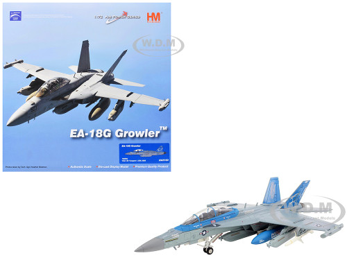 Boeing EA 18G Growler Aircraft 168256 VAQ 139 Cougars 2025 United States Navy Air Power Series 1/72 Diecast Model Hobby Master HA5160