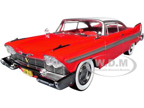 1958 Plymouth Fury Red with White Top and Red Interior Hollywood Greatest Hits Series 1/24 Diecast Model Car Greenlight 84222