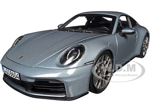 2024 Porsche 911 Carrera Polar Silver Metallic 1/18 Diecast Model Car Norev 187170