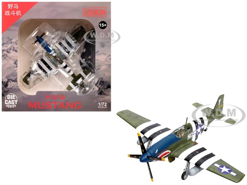 North American P 51B Mustang Aircraft John Bennett 487th Fighter Squadron, 352nd Fighter Group Blue Nosed Bastards of Bodney RAF Bodney 1944 United States Army Air Forces 1/72 Diecast Model Airplane Legion LEG-14606LF