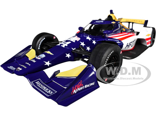 Dallara IndyCar #14 Santino Ferrucci HFOT Org AJ Foyt Racing Road Course Configuration NTT IndyCar Series 2026 1/18 Diecast Model Car IXO Models IND18044