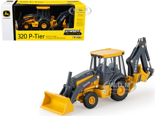 John Deere 320 P-Tier Backhoe Loader Yellow Prestige Collection Series 1/50 Diecast Model ERTL TOMY 45934