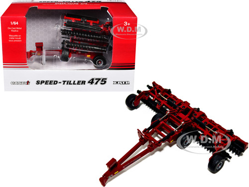 Case IH Speed-Tiller 475 High-Speed Disc Red 1/64 Diecast Model ERTL TOMY 44449