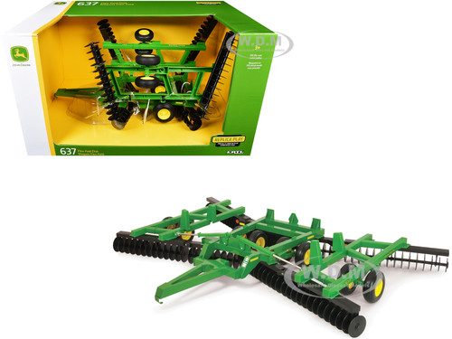 John Deere 637 Flex Fold Disk Green Replica Play Series 1/16 Diecast Model ERTL TOMY 45987