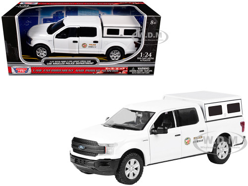 2019 Ford F 150 Lariat Crew Cab Pickup Truck Los Angeles Police Department Bomb Squad White Law Enforcement and Public Service Series 1/24 1/27 Diecast Model Car Motormax 76631