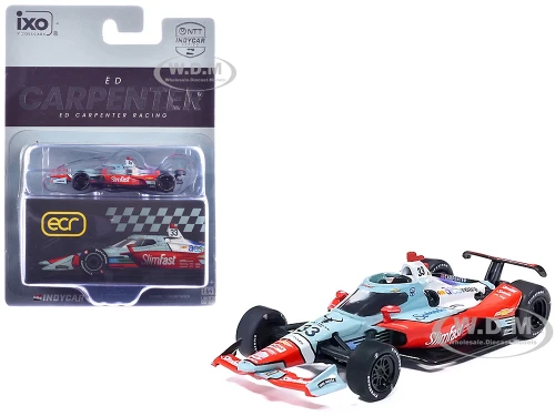Dallara IndyCar #33 Ed Carpenter Slim Fast Ed Carpenter Racing Road Course Configuration NTT IndyCar Series 2026)1/64 Diecast Model Car IXO Models IND64053