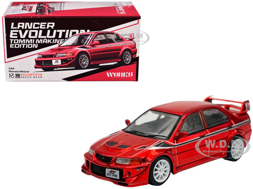Mitsubishi Lancer Evolution VI RHD Right Hand Drive Tommi Makinen Edition Red Chrome Hobby Expo China 2026 1/64 Diecast Model Car Works Model W1-HEC2026