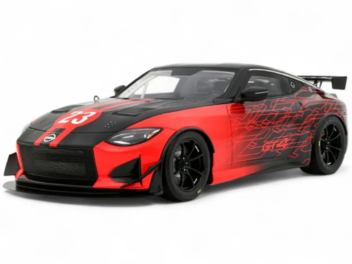 2022 Nissan Z GT4 #23 Black with Red Graphics 2022 SEMA Show 1/18 Model Car Otto Mobile OT1229