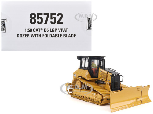 CAT Caterpillar D5 LGP Track Type Dozer Yellow High Line Series 1/50 Diecast Model Diecast Masters 85752