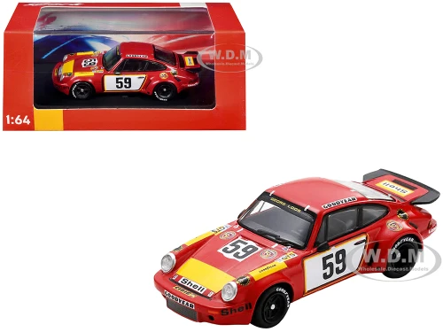 Porsche 911 Carrera RSR #59 Tim Schenken Howden Ganley Gelo Racing Team 24 Hours of Le Mans 1975 1/64 Model Car Spark 64S028