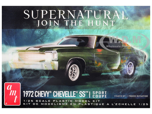 Skill 2 Model Kit 1972 Chevrolet Chevelle SS Supernatural 2005 2020 TV Series 1/25 Scale Model AMT AMT1592M
