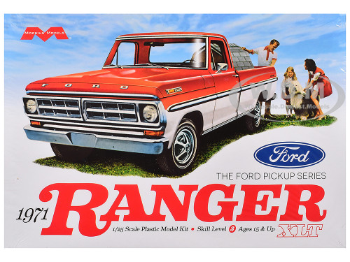 Skill 3 Model Kit 1971 Ford Ranger XLT Pickup Truck 1/25 Scale Model Moebius MOE-1208
