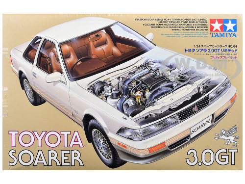 Model Kit Toyota Soarer 3 0 GT RHD Right Hand Drive 1/24 Scale Model Tamiya TAM-24064