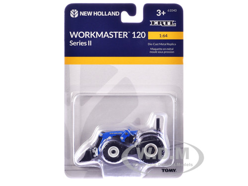 New Holland Workmaster 120 Series II Tractor Blue 1/64 Diecast Model ERTL TOMY 61040