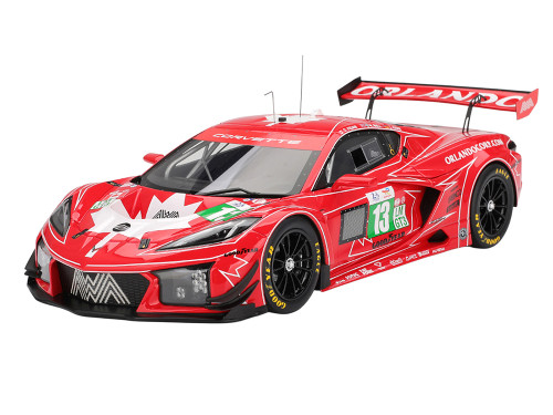 Chevrolet Corvette Z06 GT3 R #13 Matt Bell Orey Fidani Lars Kern AWA Racing 24 Hours of Le Mans 2025 1/18 Model Car Top Speed TS0644