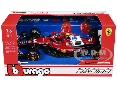 Ferrari SF 25 #44 Lewis Hamilton Formula One F1 World Championship 2025 1/43 Diecast Model Car Bburago 36853LH