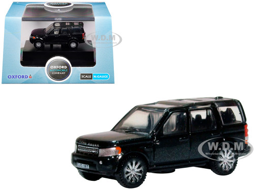 Land Rover Discovery 4 RHD Right Hand Drive Santorini Black 1/148 (N) Scale Diecast Model Car Oxford Diecast NDIS002