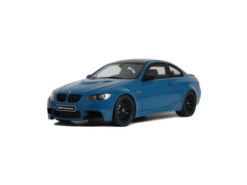 2007 BMW M3 E92 Blue Metallic with Black Top 1/18 Model Car GT Spirit GT941
