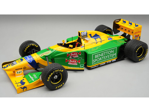 Benetton B193B #5 Michael Schumacher 2nd Place Formula One F1 British GP 1993 Mythos Series with Display Case Limited Edition to 65 pieces Worldwide 1/18 Model Car Tecnomodel TM18-377D