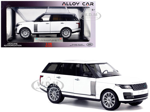 Land Rover Range Rover 50th Anniversary White Metallic with Sunroof 1/18 Diecast Model Car Heimanba Q1001A-W