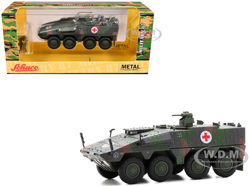 Tpz Tank Boxer Medic Unit German Army Green Camouflage 1/87 (HO) Diecast Model Car Schuco 452680300