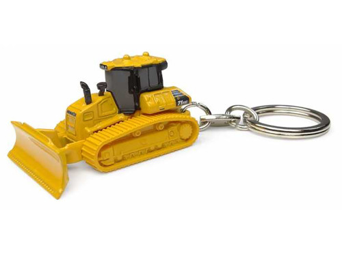 Komatsu D71PXi Bulldozer Yellow Metal Keychain Diecast Model Universal Hobbies UH5897