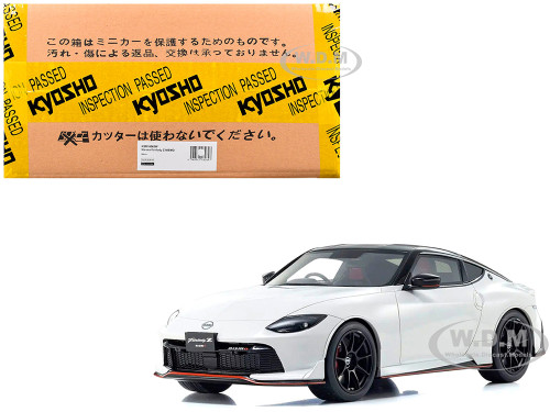 Nissan Fairlady Z NISMO RHD Right Hand Drive White with Black Top 1/18 Model Car Kyosho KSR18062W