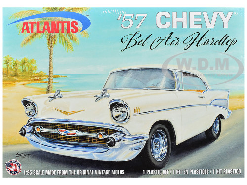 Skill 3 Model Kit 1957 Chevrolet Bel Air Hardtop 1/25 Scale Model Atlantis ALM-1371