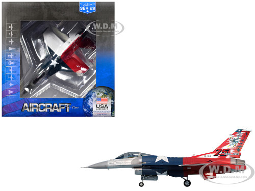 Lockheed F 16C Fighting Falcon Fighter Aircraft 301st FW 457th FS Spads 75th Anniversary 2019 United States Air Force Collector Series 1/100 Diecast Model Air Force 1 AF1-0142C