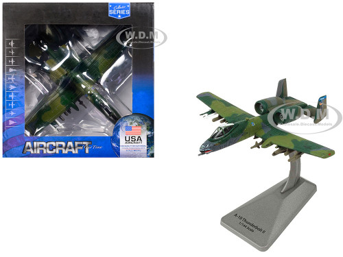 Fairchild Republic A 10 Thunderbolt II Aircraft 23rd TFW 74th TFS Flying Tigers United States Air Force Collector Series 1/144 Diecast Model Air Force 1 AF1-0144