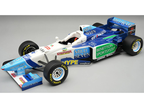 Benetton B196 #3 Jean Alesi 3rd Place Formula One F1 Argentine GP 1996 Mythos Series with Display Case Limited Edition to 30 pieces Worldwide 1/18 Model Car Tecnomodel TM18-380C