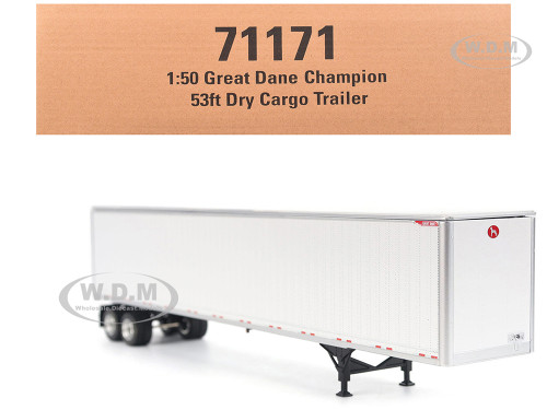 Great Dane Champion 53ft Dry Cargo Trailer White Transport Series 1/50 Diecast Model Diecast Masters 71171