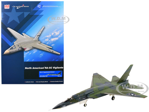 North American RA 5C Vigilante Aircraft 149313 RVAH 6 Fleurs Experimental Scheme USS Constellation 1966 United States Navy Air Power Series 1/72 Diecast Model Hobby Master HA4710