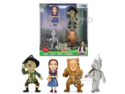 Set of 4 Diecast Figures The Wizard of Oz 1939 Movie Metalfigs Series Diecast Models Jada 37489